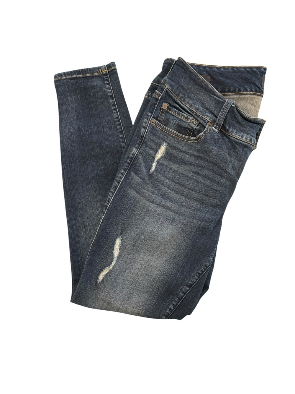 torrid Premium Dark Blue Denim Jeans with Orange Stitching